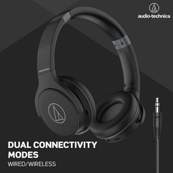 Audio & Video |   Ath-S220Bt Wireless Headphone – Black Audio & Video Audio & Video