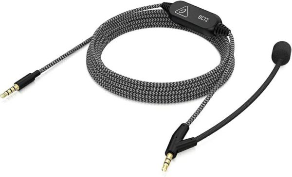 Audio & Video |   Bc12 Premium Headphone Cable With Boom Microphone And In-Line Control Audio & Video Audio & Video