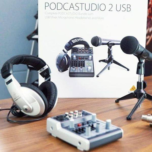 Audio & Video |   Complete Podcastudio Bundle With Usb Mixer, Microphone, Headphones And More,Podcastudio 2 Usb Audio & Video Audio & Video