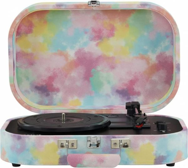 Audio & Video |   Discovery Bluetooth Out Turntable – Tie-Dye Audio & Video Audio & Video