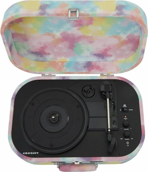 Audio & Video |   Discovery Bluetooth Out Turntable – Tie-Dye Audio & Video Audio & Video