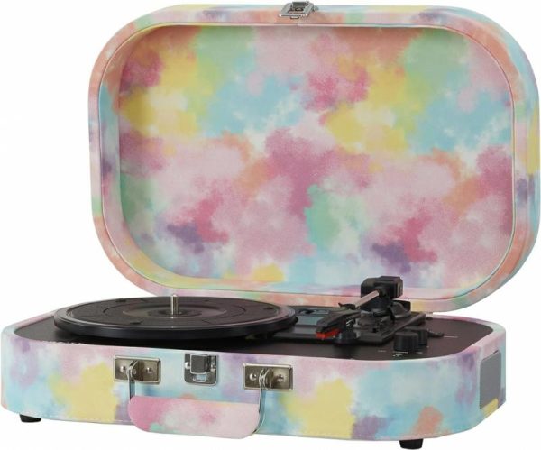 Audio & Video |   Discovery Bluetooth Out Turntable – Tie-Dye Audio & Video Audio & Video