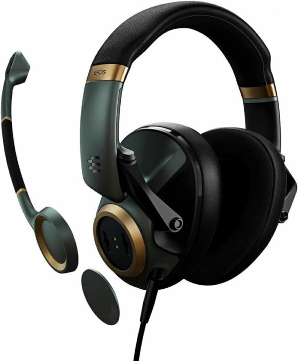 Audio & Video |   H6 Pro Closed Acoustic Gaming Headset With Mic Over Ear Green, Wired Audio & Video Audio & Video