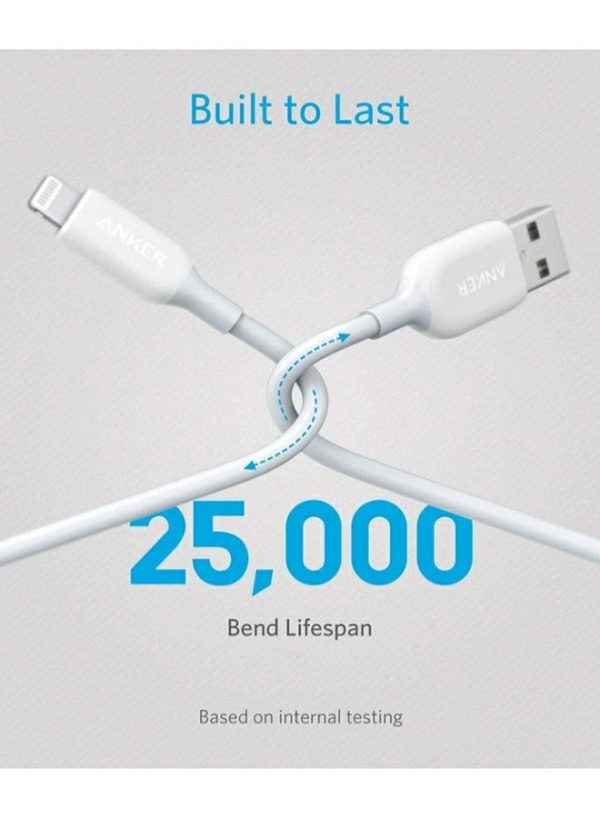 Audio & Video |   Powerline 3 Lightning Cable, 3 Feet, White Audio & Video Audio & Video