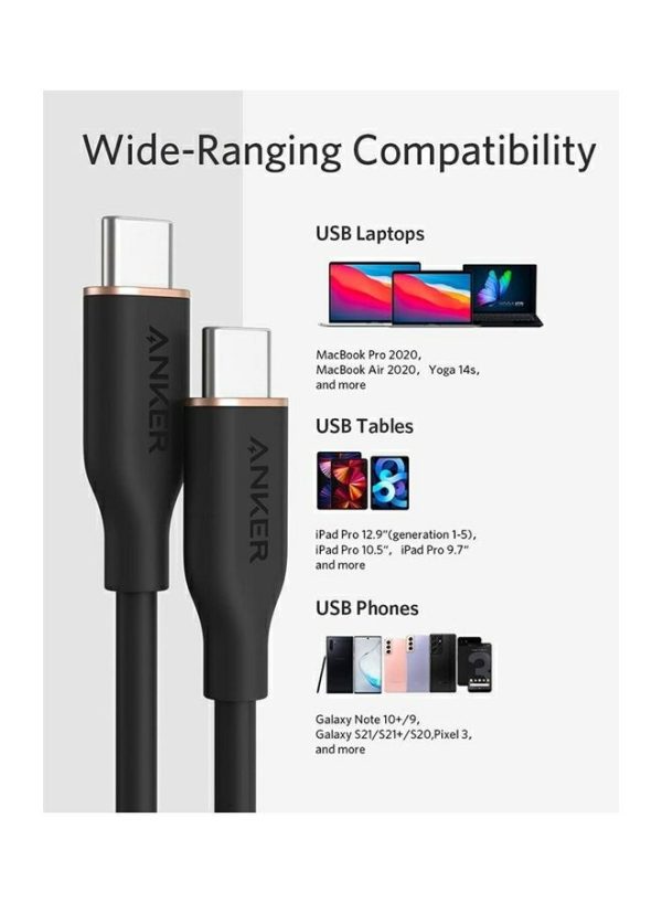 Audio & Video |   Powerline 3 Stream Usb – C To Usb – C Cable 100W 6Ft – Black Audio & Video Audio & Video