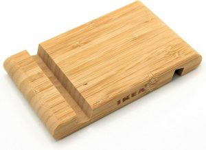 Phone Holder & Charger |   303.588.75 Bergenes Bamboo Mobile Phone/Tablet Holder Car Accessories Phone Holder & Charger