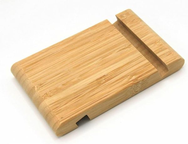 Phone Holder & Charger |   303.588.75 Bergenes Bamboo Mobile Phone/Tablet Holder Car Accessories Phone Holder & Charger