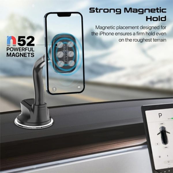 Phone Holder & Charger |   Car Phone Mount With 360 Degree Design, N52 Powerful Magnet And Slip-Proof Surface, Magmount-L Car Accessories Phone Holder & Charger