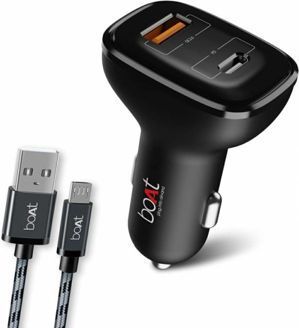 Phone Holder & Charger |   Dual Qc-Pd Port Rapid Car Charger Car Accessories Phone Holder & Charger