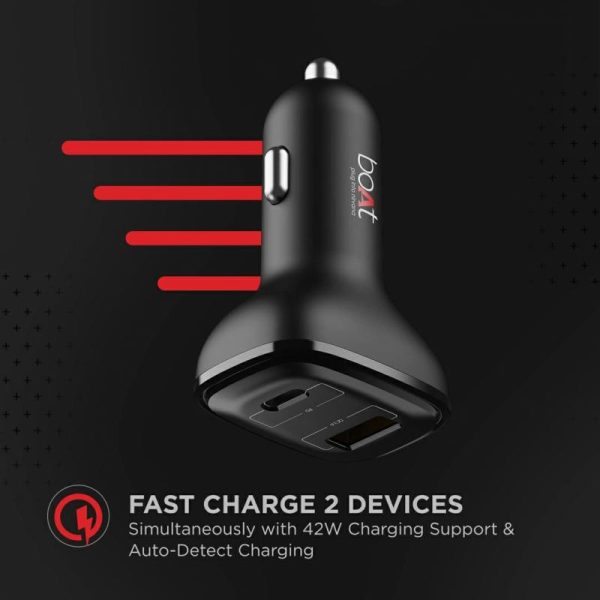 Phone Holder & Charger |   Dual Qc-Pd Port Rapid Car Charger Car Accessories Phone Holder & Charger