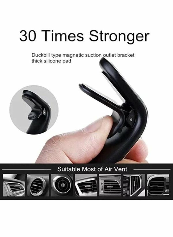 Phone Holder & Charger |   Magnetic Cell Phone Holder Car Mount Easy F3 Clamp Air Vent Phone Holder For Car Compatible With All Phone Iphone Android Smart Phone Car Accessories Phone Holder & Charger