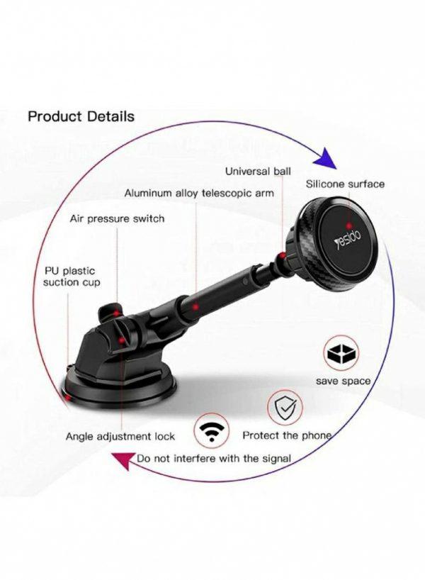 Phone Holder & Charger |   Magnetic Holder Retractable Car Holder Car Accessories Phone Holder & Charger