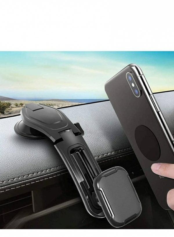 Phone Holder & Charger |   Magnetic Phone Car Mount Holder For Dashboard Black Car Accessories Phone Holder & Charger