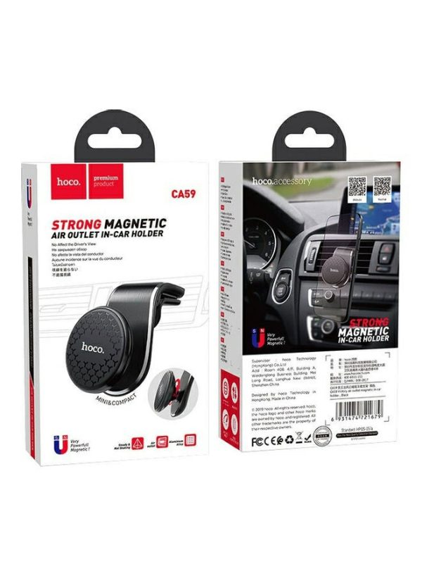 Phone Holder & Charger |   Strong Magnetic Air Ou#Let Magnetic Holder Silver/Black Car Accessories Phone Holder & Charger