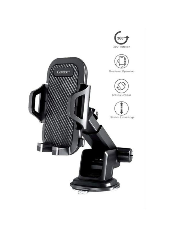 Phone Holder & Charger |   Suction Cup 360 Degree Rotating Universal Car Holder Mount For Smartphone Car Accessories Phone Holder & Charger