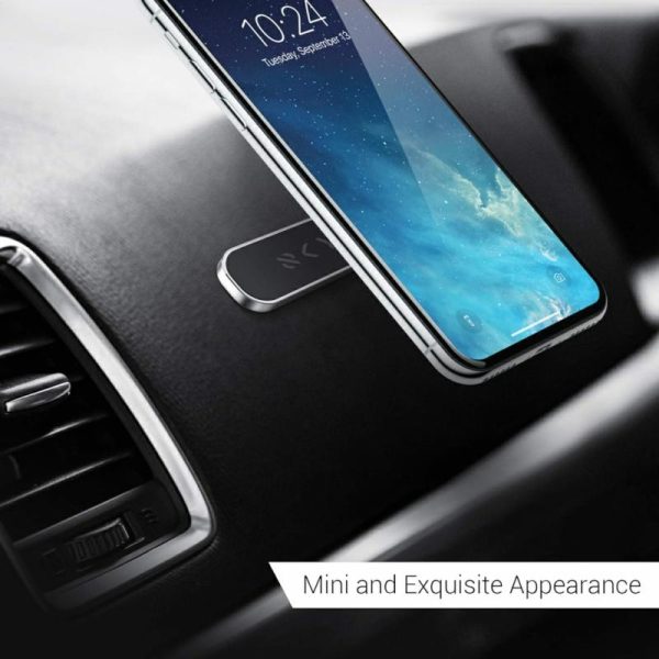 Phone Holder & Charger |   Truhold Sticky Magnet (Silver Rectangular @Trip) Car Accessories Phone Holder & Charger