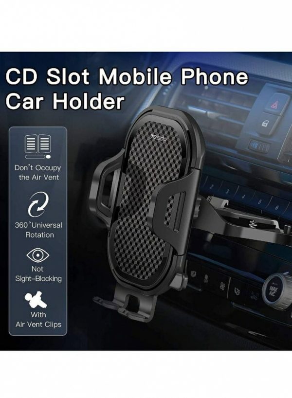 Phone Holder & Charger |   Yesido Universal Air Vent Cd Slot Car Cell Phone Holder Car Accessories Phone Holder & Charger