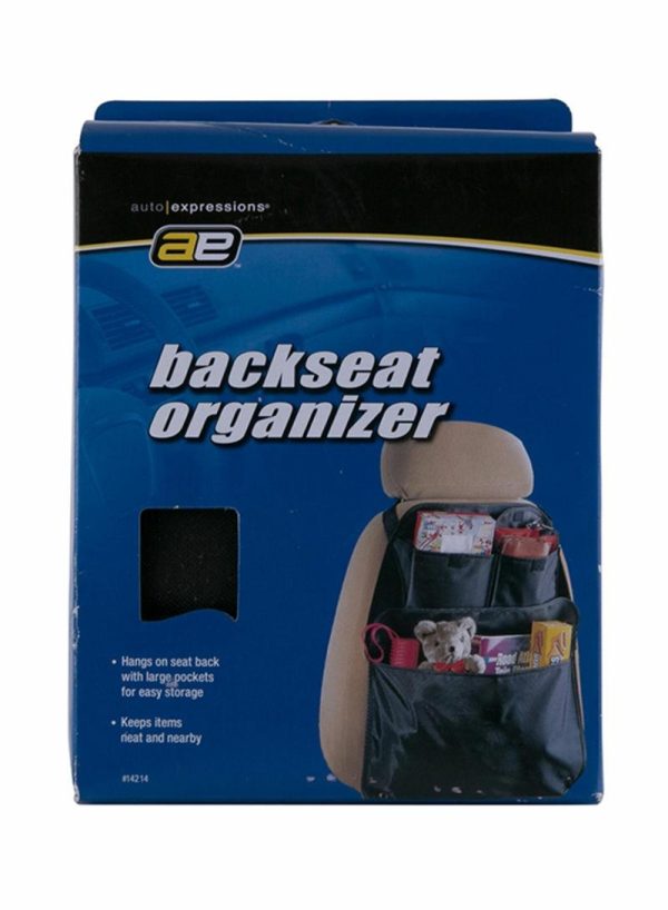 Seat Cushions & Accessories |   Kraco Back Seat Organizer Black Color And Adjustable Car Accessories Seat Cushions & Accessories