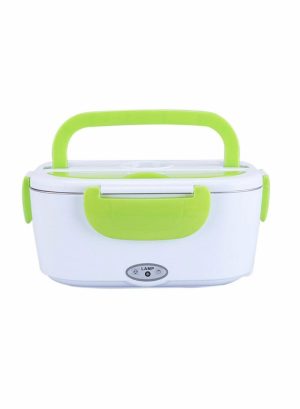 Seat Cushions & Accessories |   Multifunctional Portable Electric Heating Lunch Box Green/White 9.37 X 6.69 X 4.25Inch Car Accessories Seat Cushions & Accessories