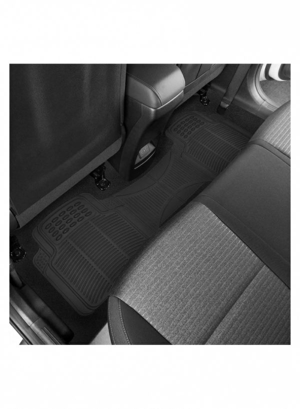 Seat Cushions & Accessories |   Set Proline Trimmable Floor Mats For Cars Trucks Jeeps Vans And Suvs Universal Fit Design Black With Anti-Slip Feature – 3 Pieces Car Accessories Seat Cushions & Accessories