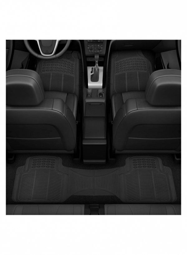 Seat Cushions & Accessories |   Set Proline Trimmable Floor Mats For Cars Trucks Jeeps Vans And Suvs Universal Fit Design Black With Anti-Slip Feature – 3 Pieces Car Accessories Seat Cushions & Accessories