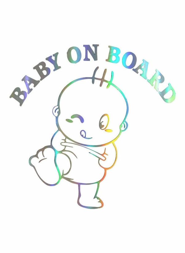 Sticky Pads & Car Mat |   3D Baby On Board Car Sticker Car Accessories Sticky Pads & Car Mat