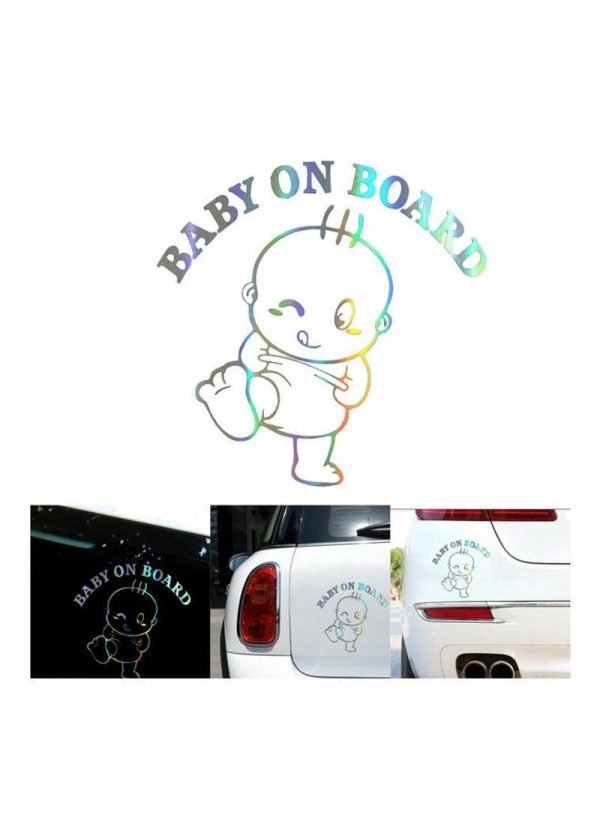 Sticky Pads & Car Mat |   3D Baby On Board Car Sticker Car Accessories Sticky Pads & Car Mat