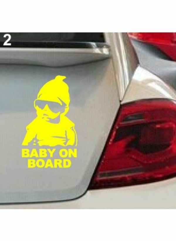 Sticky Pads & Car Mat |   Baby On Board Car Safety Sticker Car Accessories Sticky Pads & Car Mat