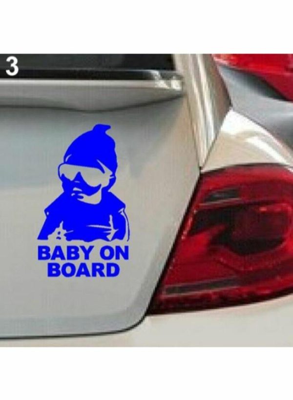 Sticky Pads & Car Mat |   Baby On Board Car Safety Sticker Car Accessories Sticky Pads & Car Mat