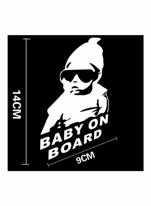 Sticky Pads & Car Mat |   Baby On Board Pattern Car Sticker Car Accessories Sticky Pads & Car Mat