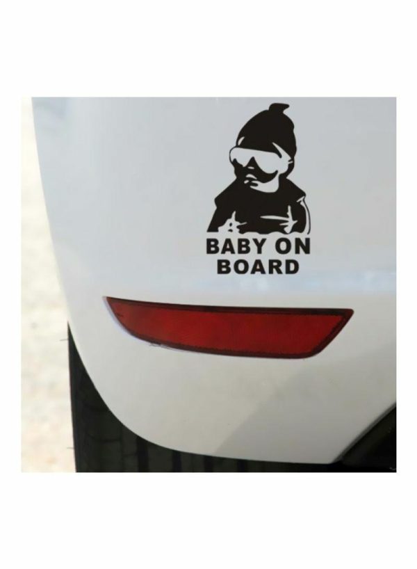 Sticky Pads & Car Mat |   Baby On Board Pattern Car Sticker Car Accessories Sticky Pads & Car Mat