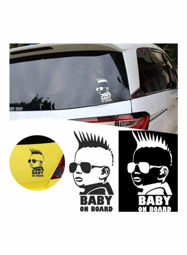 Sticky Pads & Car Mat |   Baby On Board Reflective Tape Car Sticker Car Accessories Sticky Pads & Car Mat