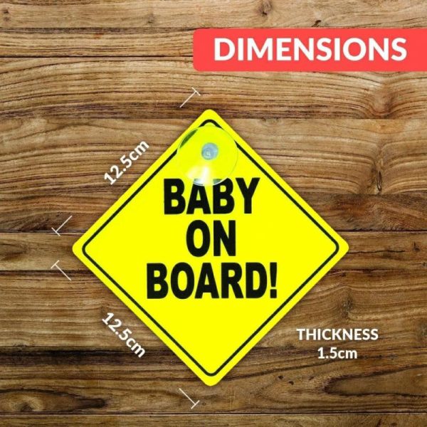 Sticky Pads & Car Mat |   Baby On Board Signs 2 Pieces, And 4 Pieces Baby In Car Baby On Board Stickers Car Accessories Sticky Pads & Car Mat