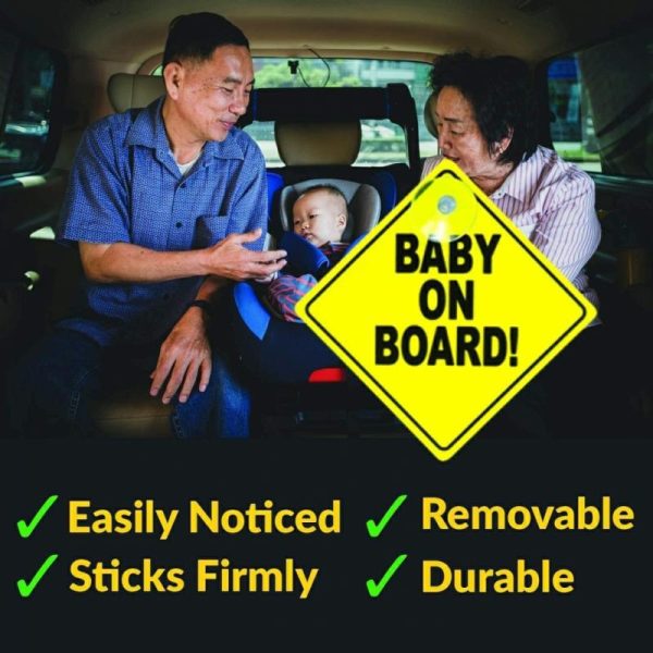 Sticky Pads & Car Mat |   Baby On Board Signs 2 Pieces, And 4 Pieces Baby In Car Baby On Board Stickers Car Accessories Sticky Pads & Car Mat