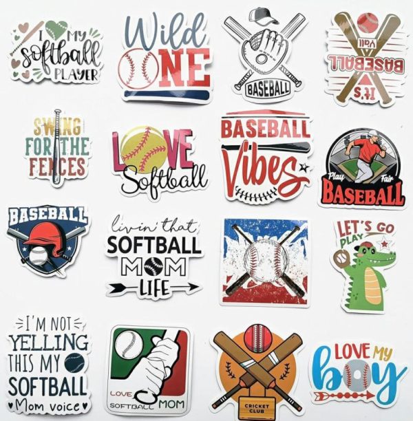 Sticky Pads & Car Mat |   Baseball Decals Funny Softball Stickers – Baseball – A Car Accessories Sticky Pads & Car Mat