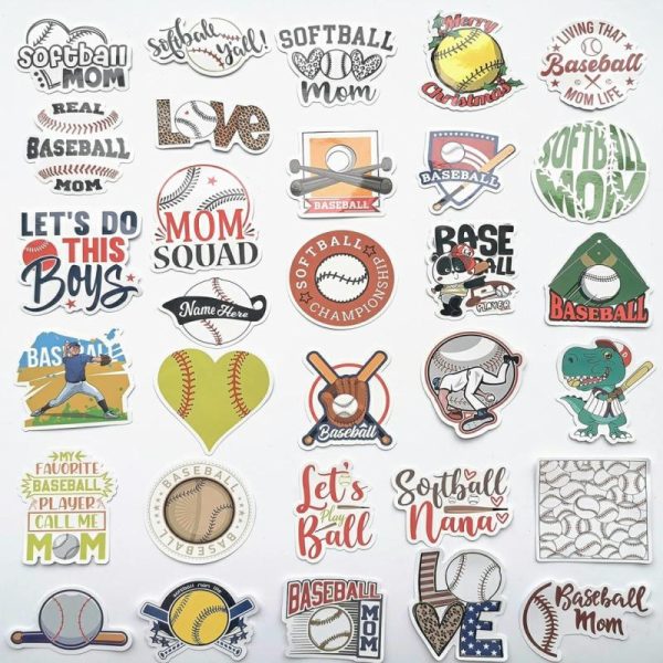 Sticky Pads & Car Mat |   Baseball Decals Funny Softball Stickers – Baseball – A Car Accessories Sticky Pads & Car Mat