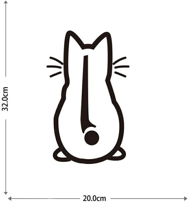 Sticky Pads & Car Mat |   Cute Cat Dog Car Sticker Carwindshield Wiper Car Window Loptop Decoration Funny Bumper Decal Legacy Car Accessories Sticky Pads & Car Mat