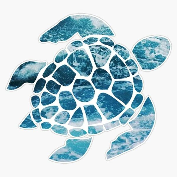 Sticky Pads & Car Mat |   Ocean Sea Turtle Vinyl Sticker Waterproof Bumper Sticker Laptop Window Decal 5In, Leu3 – Sm – Stickers – 5750 Car Accessories Sticky Pads & Car Mat