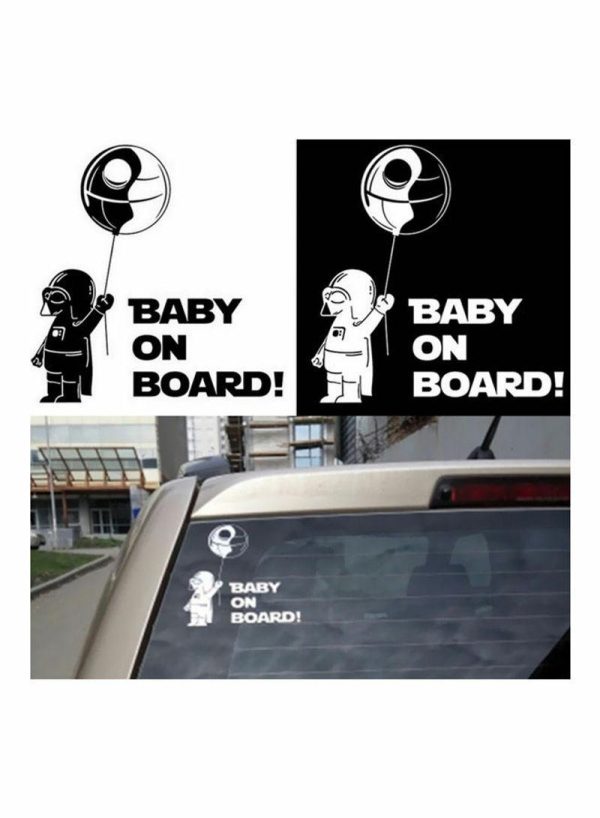 Sticky Pads & Car Mat |   Reflective Baby On Board Car Body Styling Sticker Car Accessories Sticky Pads & Car Mat