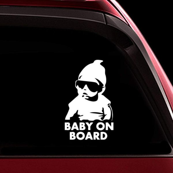 Sticky Pads & Car Mat |   Totomo Baby On Board Sticker – Funny Safety Caution Decal Sign With Carlos From The Hangover For Cars Windows And Bumpers Ali-001 Car Accessories Sticky Pads & Car Mat