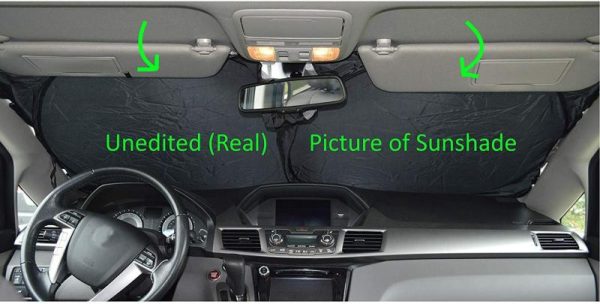 Sun Protection |   Car Windshield Sun Shade, 150X70Cm, 2Pieces In One Set, Sunshade To Keep Your Car Cool And Demage Free Car Accessories Sun Protection