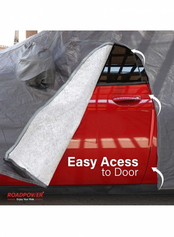 Sun Protection |   Zipper Car Body Cover With Mirror Pocket Car Accessories Sun Protection