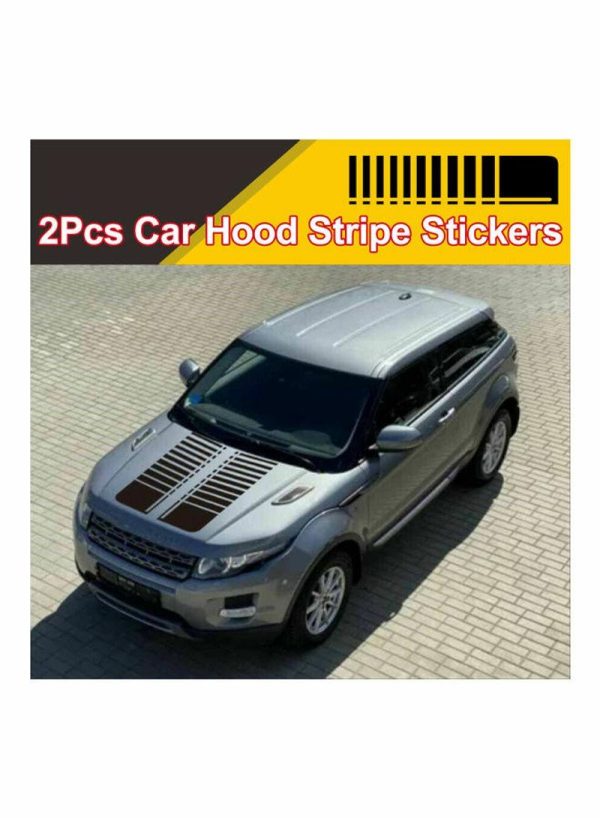 Tools & Accessories |   2-Piece Car Hood Stripe Sticker Car Accessories Tools & Accessories