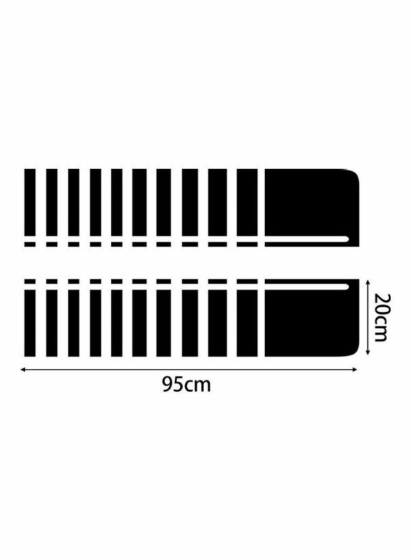 Tools & Accessories |   2-Piece Car Hood Stripe Sticker Car Accessories Tools & Accessories