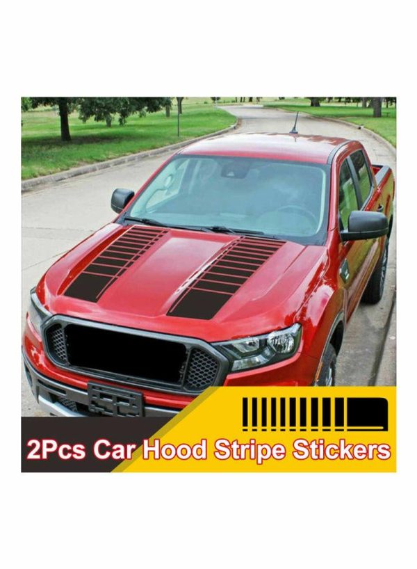 Tools & Accessories |   2-Piece Car Hood Stripe Sticker Car Accessories Tools & Accessories