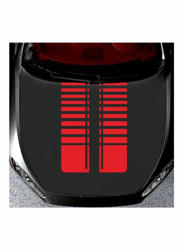 Tools & Accessories |   2-Piece Car Hood Striped Stickers Car Accessories Tools & Accessories