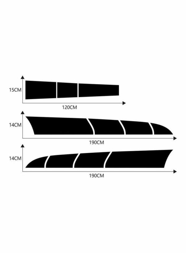 Tools & Accessories |   3-Piece Car Hood Self-Adhesive Striped Stickers Car Accessories Tools & Accessories