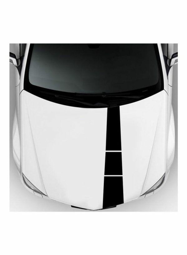 Tools & Accessories |   3-Piece Car Hood Self-Adhesive Striped Stickers Car Accessories Tools & Accessories