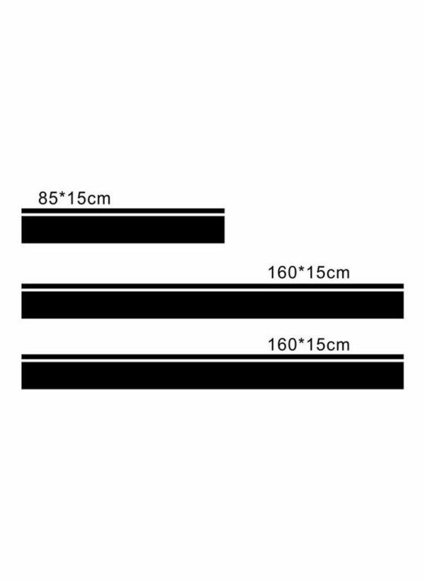 Tools & Accessories |   3-Piece Car Hood Stripe Sticker Car Accessories Tools & Accessories