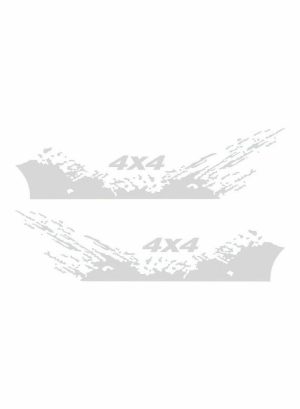 Tools & Accessories |   4-Piece Off Road Mountain Graphic Sticker For Car Car Accessories Tools & Accessories